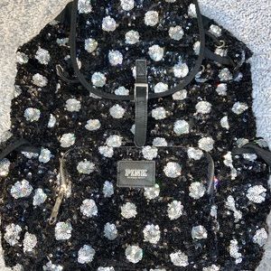 pink victoria’s secret backpack